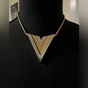 Vintage V Art Deco Necklace
